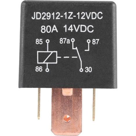 80A DC 12V 5 broches DIY Relai Electrique voiture camion Vehicule (1/4)