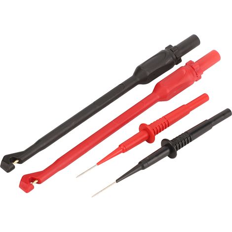 Kit de cordons de test pour multimètre, en laiton, PVC et PA, résistants à l'usure, fiche de 4 mm, lecture précise. (1/5)