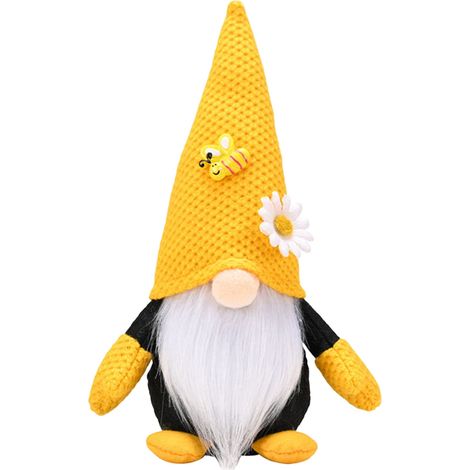 Ornement De Printemps - Poupée Décorative Pour Fenêtre - Fleur De Tournesol - Couleurs Jaune Et Noir - Décoration Intérieure - 1 Pièce (1/4)