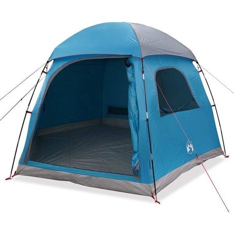 Tente familiale imperméable bleue de style igloo, pouvant accueillir 6 personnes