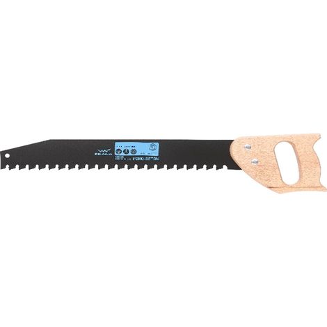 Diamwood Scie à Main avec Lame Dents Carbure - 1 Piece - 560 x 40/60 x 1,2 mm - 22 Dents - Manche Bois Hêtre - Pour Béton Cellulaire et Panneaux Isolants (1/7)
