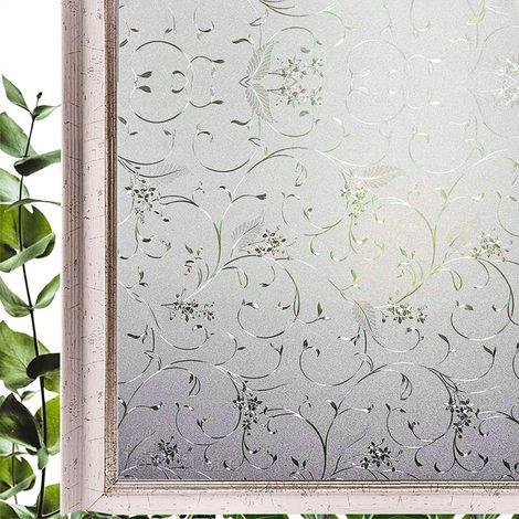 Film occultant anti-regard pour fenêtre, motif vigne, adhésif électrostatique pour vitre, 44,5 x 200 cm