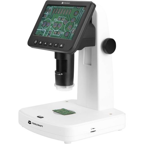 TOOLCRAFT TO-9076404 Microscope TOOLCRAFT 12,7 cm (5 pouces) LCD avec polariseur 300 x lumière réfléchie, lumière transmise V531863 (1/5)
