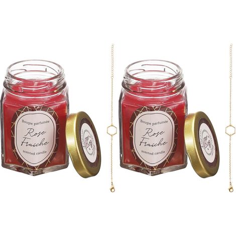 Bougie parfumée en bocal avec bijou surprise (Lot de 2) (1/4)