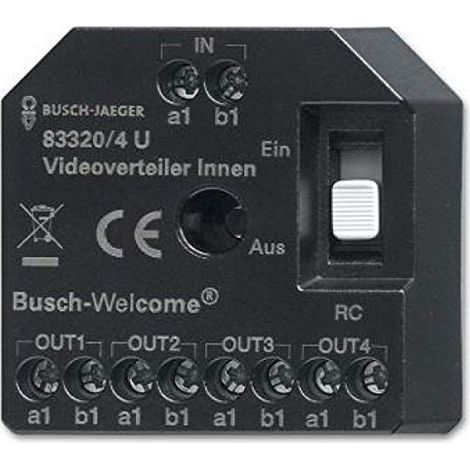 Busch 83320 4 U Interfono blanco empotrable seguridad