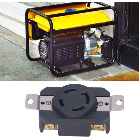 Prise industrielle américaine NEMA L18-30 à quatre trous avec système anti-déconnexion, 30 A, 120/208 V (1/5)