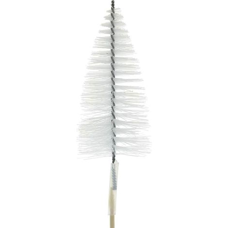 SCHEULEN Weihnachtspflanzenstecker Tannenbaum Weiß 10 cm - Metall & Kunststoff