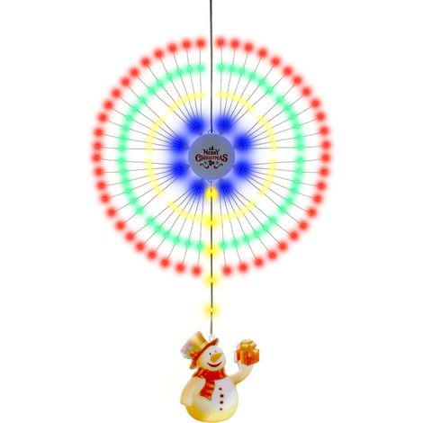 Guirlande lumineuse Noël forme feu d'artifice suspension décorative étanche IP65 multicolore 8 modes (1/3)