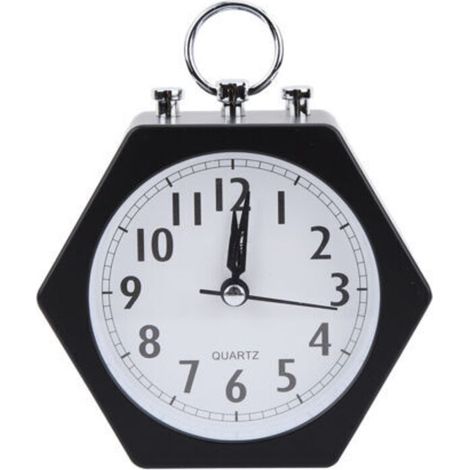 Réveil doux et silencieux pour enfants, horloge numérique, minuterie (noir)