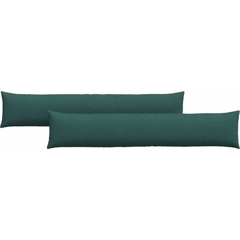 Maison Exclusive - Cuscini da Divano 2 pcs Verde Scuro 200 x 40 cm Tessuto