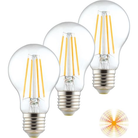 TRIPACK LAMPADINA FILAMENTO E27 9W 3000K 1250LM