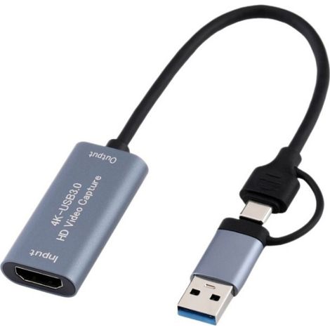 4K USB-C Videoaufnahmekarte für Game-Streaming - Kompatibel mit Live-Gaming und Videoaufzeichnung. (1/4)