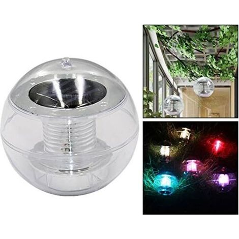 Lampe Solaire LED Flottante Boule, Lumière de Piscine colorée, Lumière pour Plein air pour Patio, Etang, Jardin, Piscine