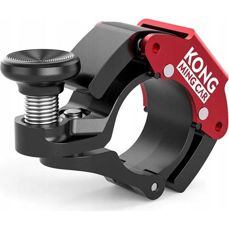 Campanello per bicicletta KONG 54mm, rumoroso 100 dB, meccanico, rosso. (1/3)