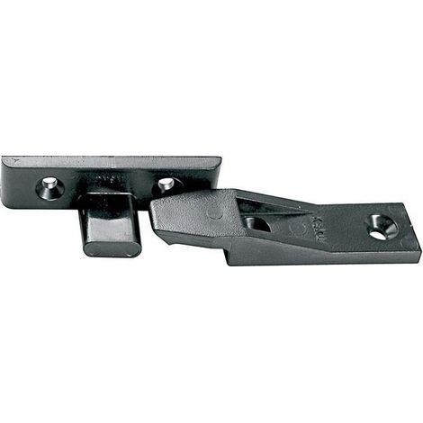 herrajes keku su m+h para unión paneles plastico negro. para montaje suspendido. (1/2)