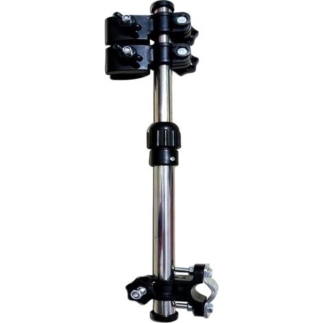 Soporte para sombrilla de silla, soporte de acero inoxidable de doble capa - Abrazadera para sombrilla de silla para golf, bicicleta, carrito, playa, camping, uso al aire libre, vehículos eléctricos, (1/5)