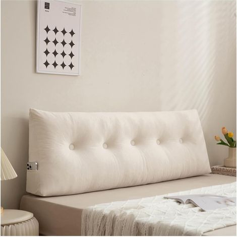 Coussin de Soutien Dorsal Coussin de Dossier Coussin Long Coussin de Lecture pour Lit et Canapé, Coussin Compensé, Coussin de Canapé lit, avec Housse Lavable,05,80X40X12cm (1/5)