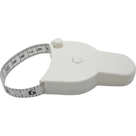 Mètre ruban rétractable - avec goupille et bouton de verrouillage - portable - convient pour mesurer la taille, les bras, les hanches et plus encore - idéal pour le fitness, la couture et la confectio (1/3)