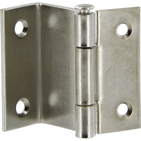 Charnière à goupille coudée Strauss L40mm l16mm x2