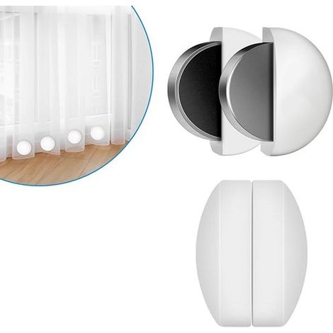 Pesi per tenda da doccia, 2 paia, pesi extra resistenti, pesi impermeabili per tovaglia da esterno, diametro 4 cm, con fodera per tenda da doccia, T (1/5)