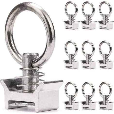 10 Pieces Aviation Anchor Pins with Ring 1000kg for Aeronautical Loading Rail (1/4)
