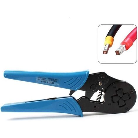 Self-adjusting crimping tool, crimping tool for cable ends from 4 to 16 mm² (AWG10-5), for quick and easy crimping applications (1/5)