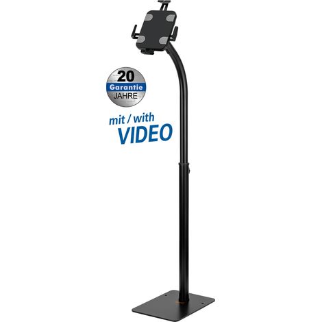 Stand holder for tablets with anti-theft protection for most 7,9“ - 11“ (20 - 28 cm) tablets, loads up to: 1 kg, height adjustable (1/5)