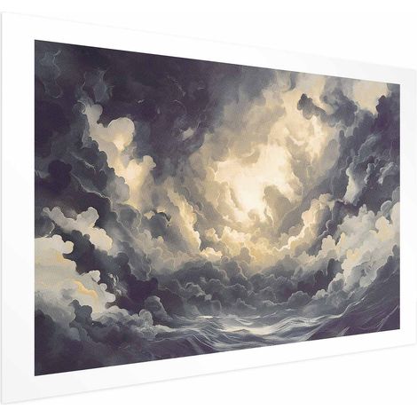 Poster – Episches Lichtspiel: Die Sonne kämpft um die Vorherrschaft über die Wolken (1/4)