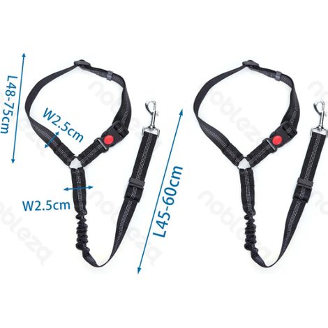 Ceinture Sécurité Auto Chien - Compatible Système Sécurité Voiture