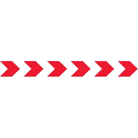 Lot 2 bandes 100mm x 1m - Chevrons Rouge - 4641195