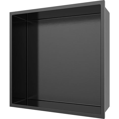 Aloni Wandnische Edelstahl grau gebürstet rostfrei 305x305x100mm Aloni Wandnische Edelstahl grau gebürstet rostfrei 305x305x100mm (1/5)