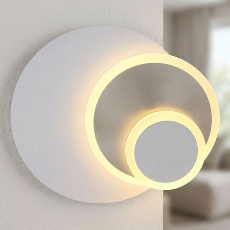 Applique Lampada da parete Corridoio luce bianca opaca mobile LED L 30 cm