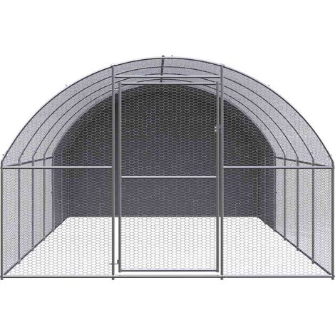 Maison Exclusive - Pollaio per Esterni 3x6x2 m in Acciaio Zincato (1/5)