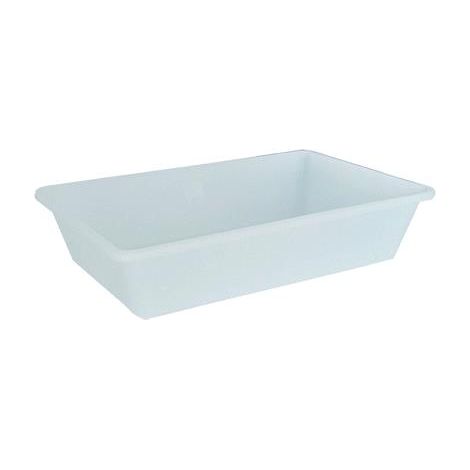 Vaschetta Per Pesce Cm. 50X34Xh.12 In Pvc Atossico. Colore Bianco. (1/3)
