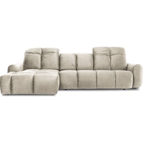 Canapé Tissu Convertible Angle gauche Beige Anacapri - 3 Places (1/5)
