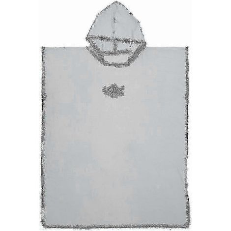 Cape de plage, peignoir à capuche à séchage rapide, serviette de bain grise (1/5)