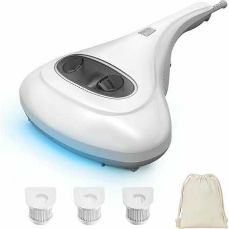 Mattress cleaner, textile mattress vacuum cleaner with UV disinfectant lamp, bagless, washable HEPA filter, with (1/5)
