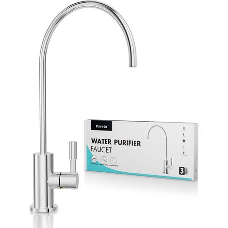 Robinet Cuisine Pour L'eau Potable, Robinet d'Évier Acier Inoxydable (1/5)