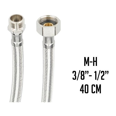 LATIGUILLO INOX. M3/8" X H1/2" 40 CM