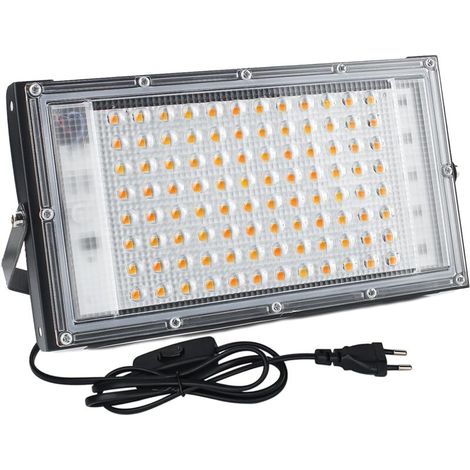 LaBlanc - 100W Projecteur LED Exterieur, Spot LED Extérieur 10000LM Superlumineux, 3000K Blanc Chaud, IP65 étanche Eclairage de Sécurité pour Cour,Jardin,Garage (1/4)