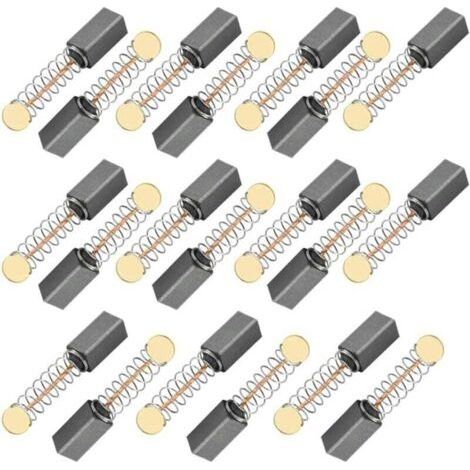 20 Pairs Carbon Brushes 5 5 13mm for Circular Saw Rotary Drill Dust Collector Motorcycle Power Tool Electric Motor Replacement Accessories (1/4)