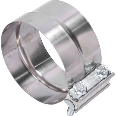 Collier de serrage à recouvrement en acier inoxydable de 5 pouces pour collecteur d'échappement, tuyau de descente et silencieux (1/5)