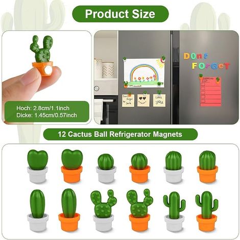 Cactus Fridge Magnets Fridge Magnetic Board (1/2)