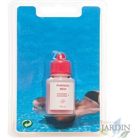 Recambio Reactivo PHENOL para Comparadores pH y Pooltester de Piscinas - Frasco de 15 ml