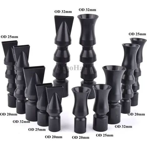 (Tornade courte 25 mm, 1 pièce) Buse de sortie d'eau orientable à 360° en forme de bec de canard ou de trompette pour pompe de filtration d'aquarium