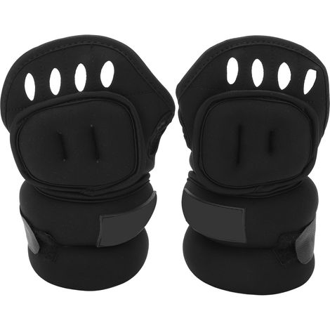 1 Paire 2,5kg Poids Poignets Mains avec Trous Pouces Demi-Doigts Gants Alourdis pour Entraînement (1/5)