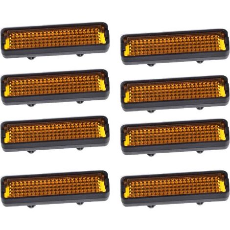 8pcs réflecteurs de pédale de vélo de sécurité, Réfléchissant Accessoire de Vélo, pour vélo de Nuit, pour pédales(5.3 x 1.5cm)-Fei Yu (1/5)