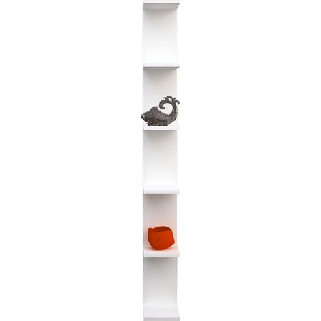 Libreria 6 Ripiani in Melaminico 18x21,8x160cm TFT Sc Bianca (1/5)