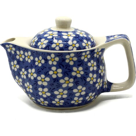 Petite Théière aux Herbes - Marguerite Bleue- Vendu par 1 (1/3)