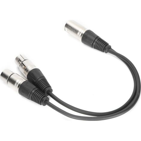 Câble répartiteur audio en Y JORINDO JD6068 XLR mâle vers double XLR femelle, 0,3 m (1/5)